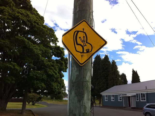Childseat sign, Mangakino