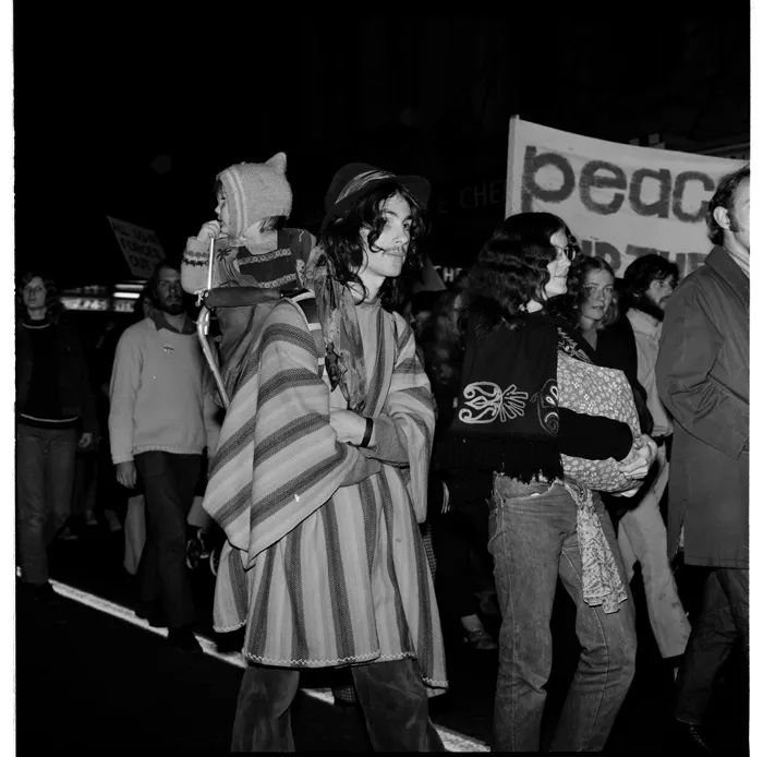 Anti-Vietnam war protest march, Wellington