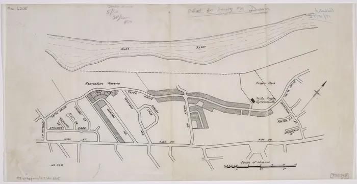 J.E.E, fl 1958 :[Plan of Avalon and part of Taita, Lower Hutt] [map with ms annotations]. 1958