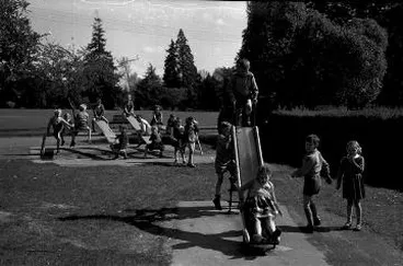 Image: Photograph: Children playing in Queen Elizabeth Park
