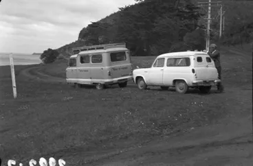 Image: TV unit filming at Mill Bay and Cornwallis.