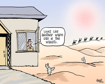Image: "Looks like another warm day in the Waikato." 17 January, 2008
