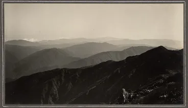 Image: View of mountains, Mangahao area, Tararua Range