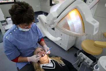 Image: Dental therapist at work