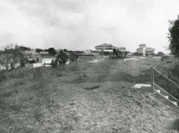 Image: Disguised gun emplacements, J.F. Kennedy Park, Castor Bay, 1954