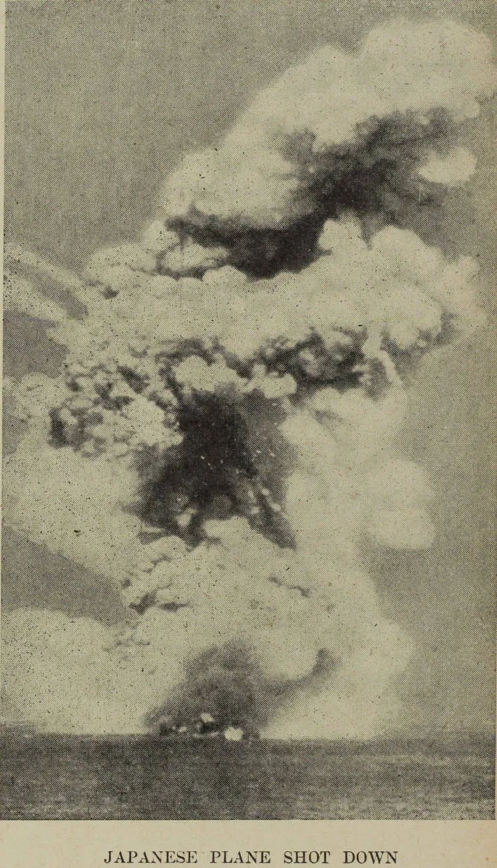 Japanese plane shot down