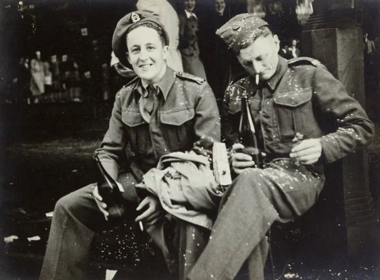 Victory celebrations, Auckland, 1945.