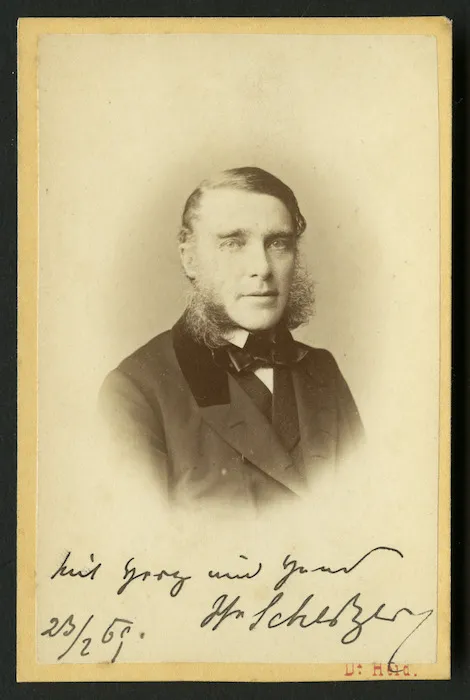 Heid, Hermann, 1834-1891: Portrait of Karl von Scherzer