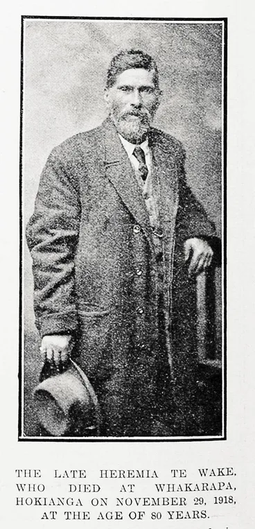 Image: The late Heremia Te Wake, who died at Whakarapa, Hokianga on November 29, 1918, at the age of 80 years
