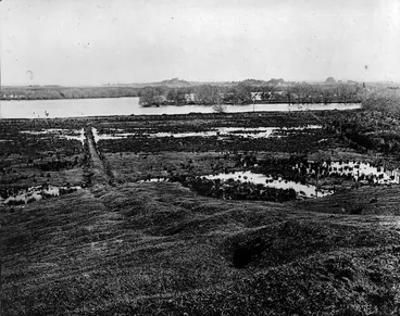Image: Entrenchments at Rangiriri, Waikato