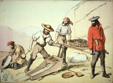 Image: Working Men's Educational Union :[Panning for gold] London; Working Men's Educational Union. [1852 or later]
