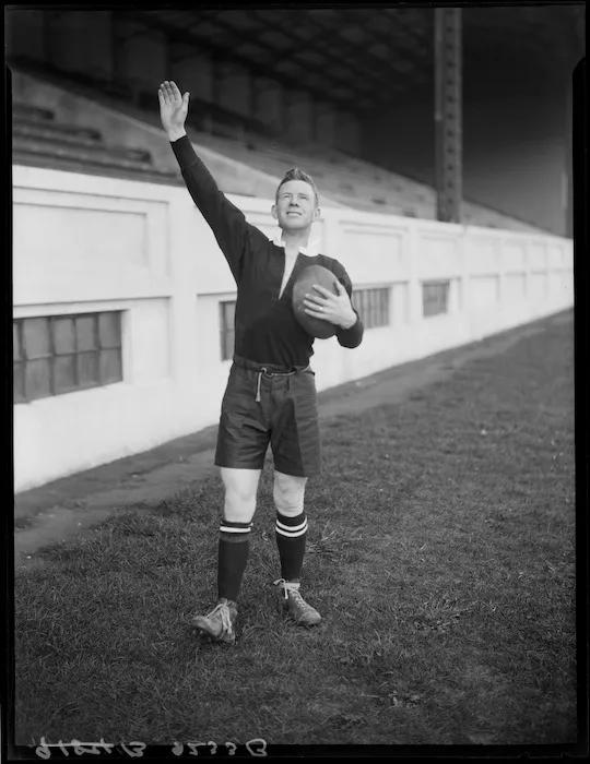 Mark Nicholls, member of the All Blacks, New Zealand representative rugby union team