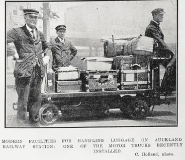 Modern facilities for handling luggage on Auckland Railway Station Image: Modern facilities for handling luggage on Auckland Railway Station