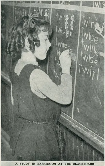 Image: Educating small New Zealanders. Interesting pictures illustrating modern methods of infant training at an up-to-date Auckland primary school