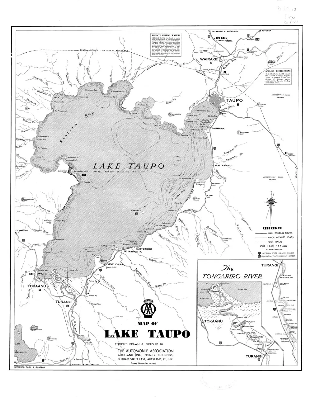 Lake Taupo: road map