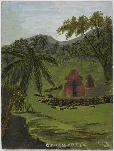 Image: Reed, Charles :Ole Falesa [the four houses] - Maluleietu. Apia