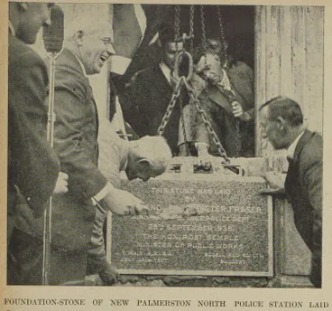 Image: Foundation-stone of new Palmerston North Police Station laid