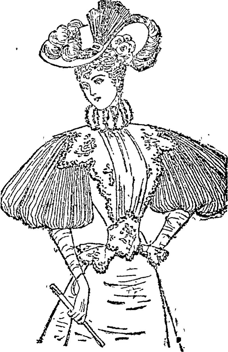 A Gbass-lawn Costume, (Auckland Star, 19 December 1896)