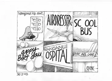 Image: Wanganui alp[h]abet... 26 February 2009.