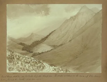 Image: Painting: Birchwood station on Mr Watts Russell's sheep run