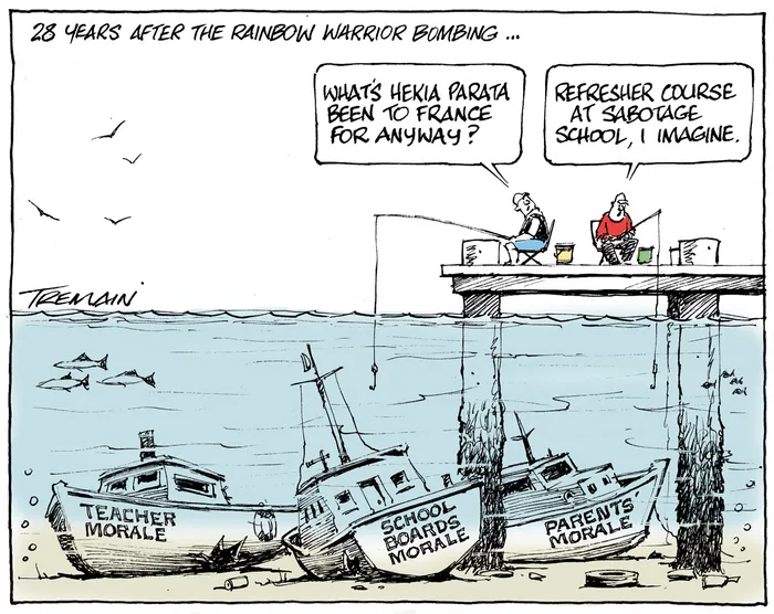 Tremain, Garrick, 1941- :28 years after the Rainbow Warrior bombing... 22 March 2013