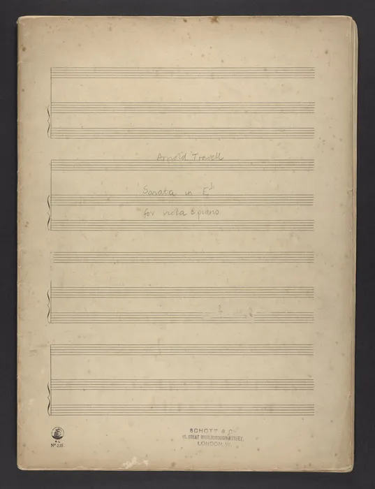 Sonata in E flat for viola and piano