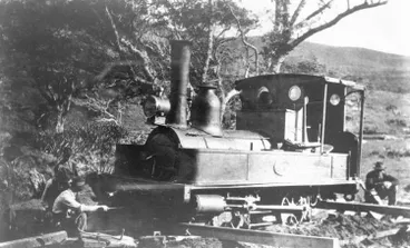 Image: Engine derailed.