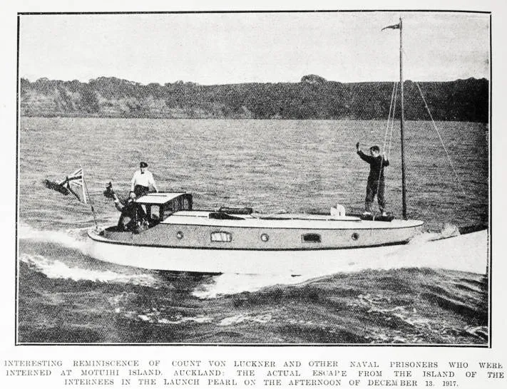 Interesting reminiscence of Count von Luckner and other naval prisoners who were interned at Motuihi Island, Auckland