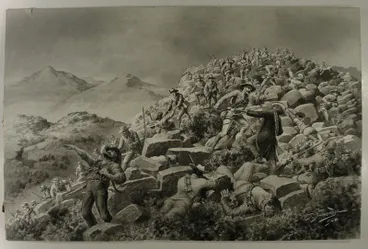 Image: Battle scene, Boer War