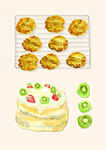 Anzac biscuits and pavlova Image: Anzac biscuits and pavlova