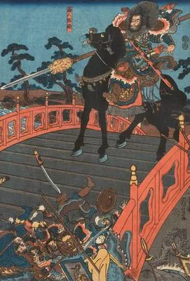 Sangokushi Chohan hashi no zu (The Three Kingdoms: Changban Bridge)