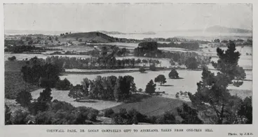 Image: Cornwall Park, Dr Logan Campbell's gift to Auckland, taken from One-Tree Hill
