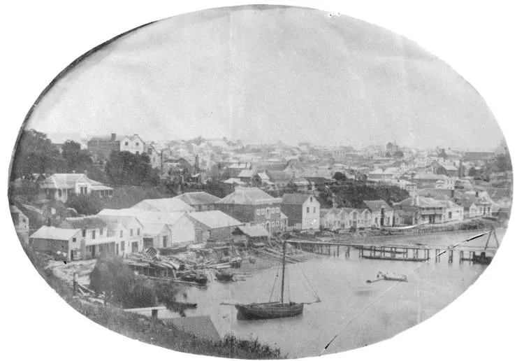 Commercial Bay, Auckland, 1859