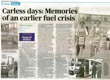 Image: Back Issues: Carless days: Memories of an earlier fuel crises