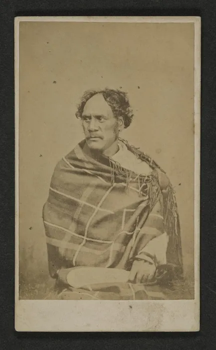 Photographer unknown :Portrait of Ihaia Te Kirikumara d 1873