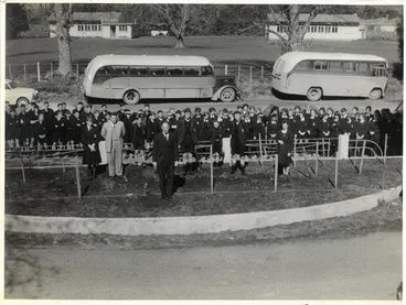 Image: The opening of the bus bay at the Katikati Primary School