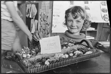 Image: Ōropi Calf Club Day - Susan Roud is first in the Miniature Garden.