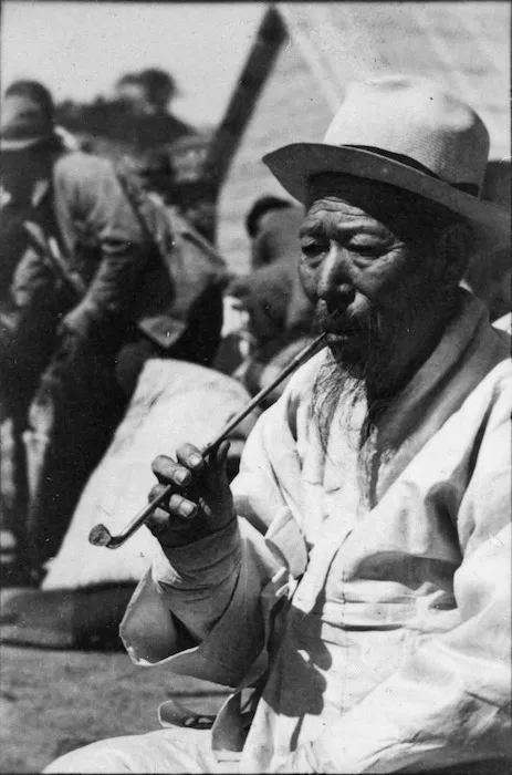 Elderly Korean man, Senzaki, Japan