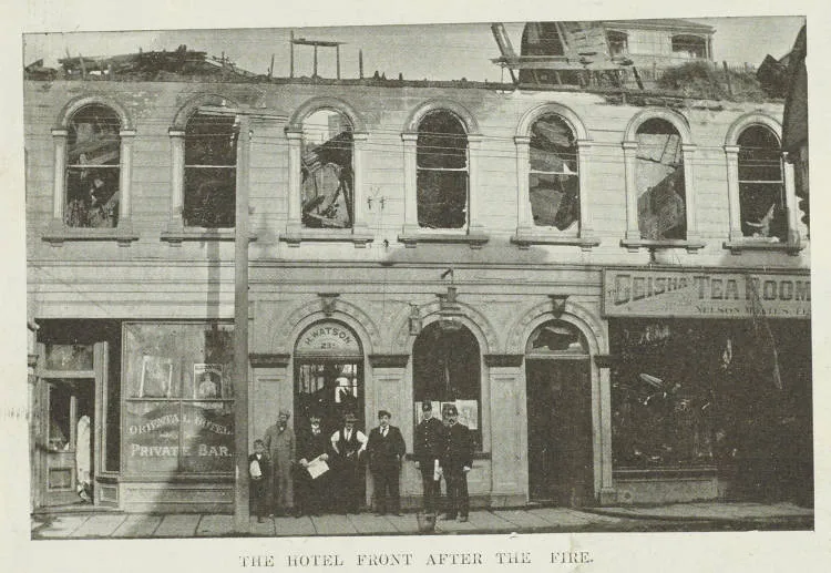 Fire in the Oriental Hotel, Wellington