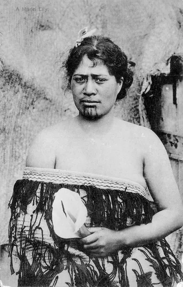 Image: [Postcard]. A Maori lily / Jones & Colemann, Auckland, publishers. [1909-1920].