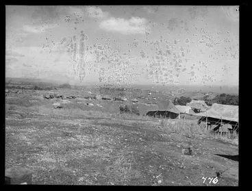 Image: New Zealand military camp at Guadalcanal, Solomon Islands, during World War II