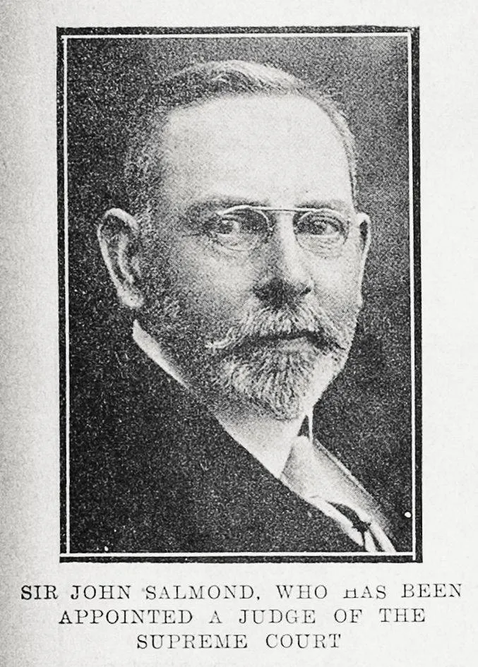 Sir John Salmond, who has been appointed a Judge of the Supreme Court