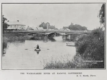 Image: THE WAIMAKARIRI RIVER AT KAIAPOI, CANTERBURY
