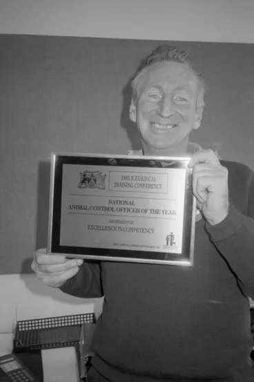 Image: Parke Pittar, National Animal Control Officer of the Year Award, Wairoa