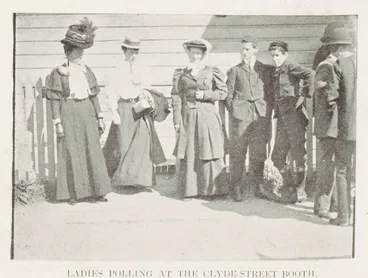 Ladies polling at the Clyde-Street booth Image: Ladies polling at the Clyde-Street booth