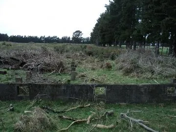 Foundation and piles of joinery shop : digital image