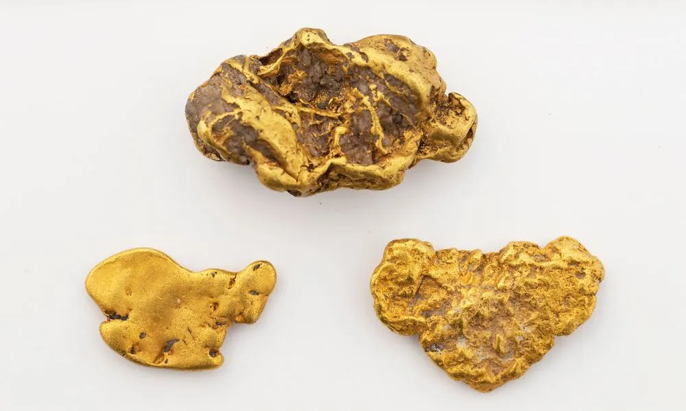 Gold Nuggets and flakes [alluvial gold]