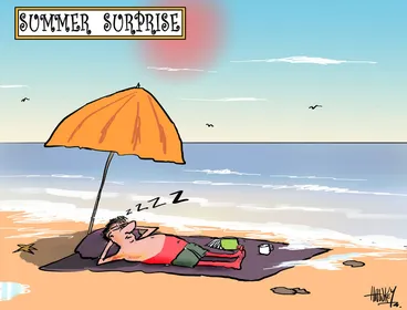 Image: Hawkey, Allan Charles, 1941- :Summer surprise. 8 January 2014