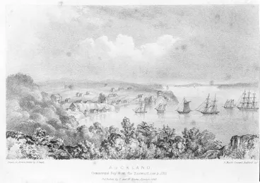 Image: Auckland, Commercial Bay from the Eastward, 1842