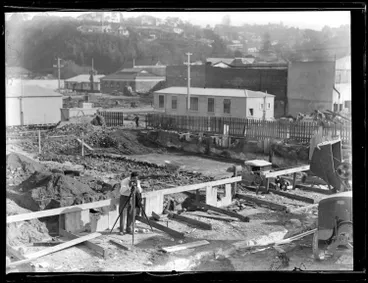Image: New foundation laying, Napier Earthquake, 1931